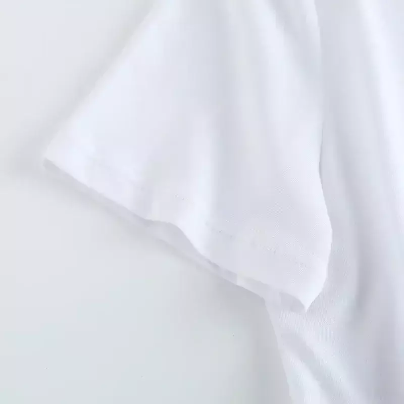 Camiseta feminina de manga curta com gola em O, blusa solta casual, requintada decoração de botões, 2 cores, nova moda, 2023