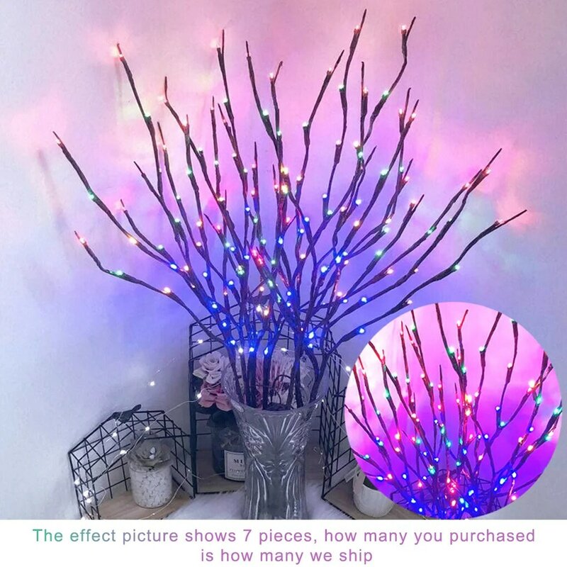 Tree Branch 20 LED Light Lamp String New Year Decoration Indoor Outdoor