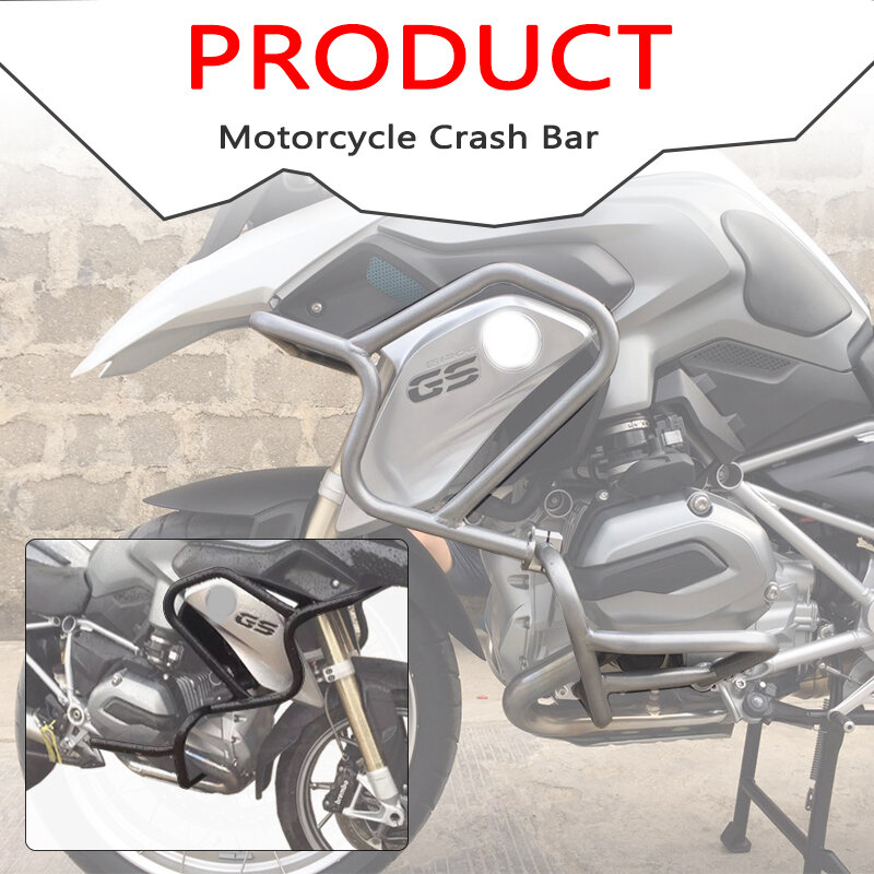 Motocicleta superior & inferior pára-choques barra de choque protetor do motor apto para bmw r1200gs r1200 gs r 1200gs r 1200 gs 2014-2017 2016