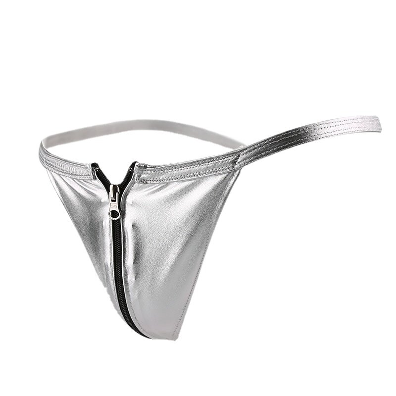 Sexy Underwear Homens e Mulheres Amantes De Motocicleta Underwear Zipper Open T Pants Sentiment Sex Pants Sedução Pants