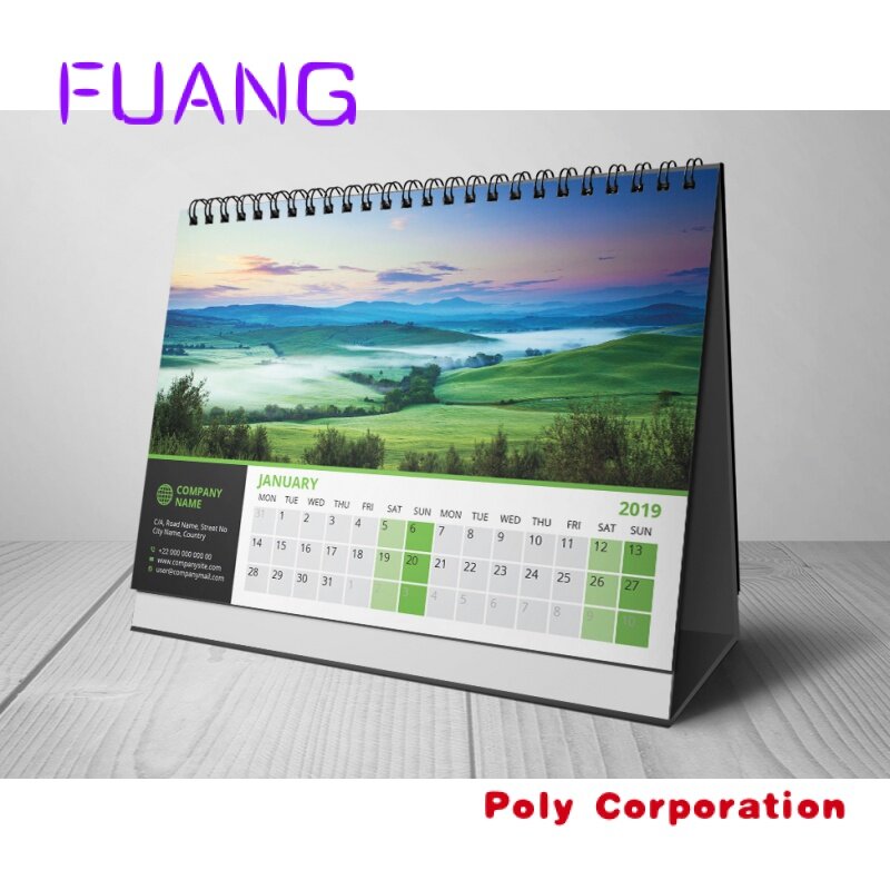 Calendario de escritorio personalizado, impresión mensual, 2020