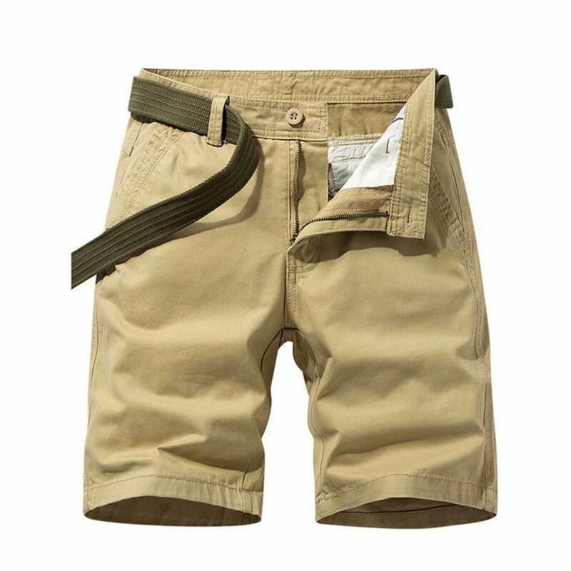 New Summer Men Cargo Shorts Cotton Casual Mens Shorts Pants Jogger Military Solid Straight Cargo Shorts Men Brand Clothing 2023