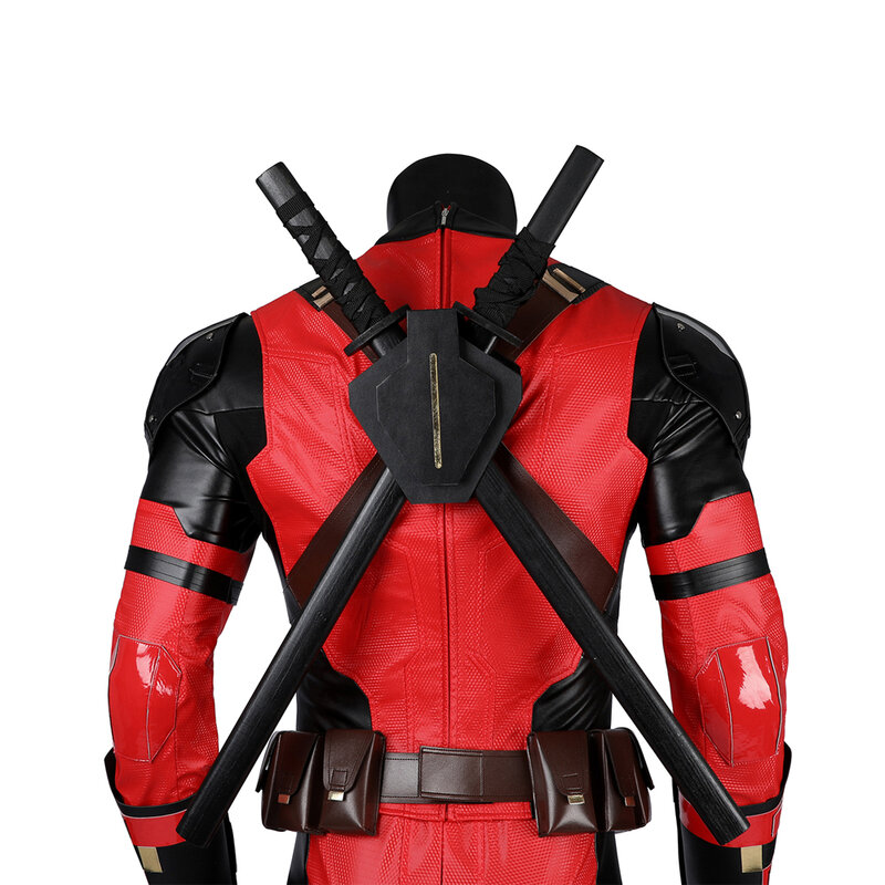 Halloween Carnival Super Hero DP3 Wade Wilson Red Soldier High Quality Cosplay Clothing Boys Combat Suit Tights and Accessories