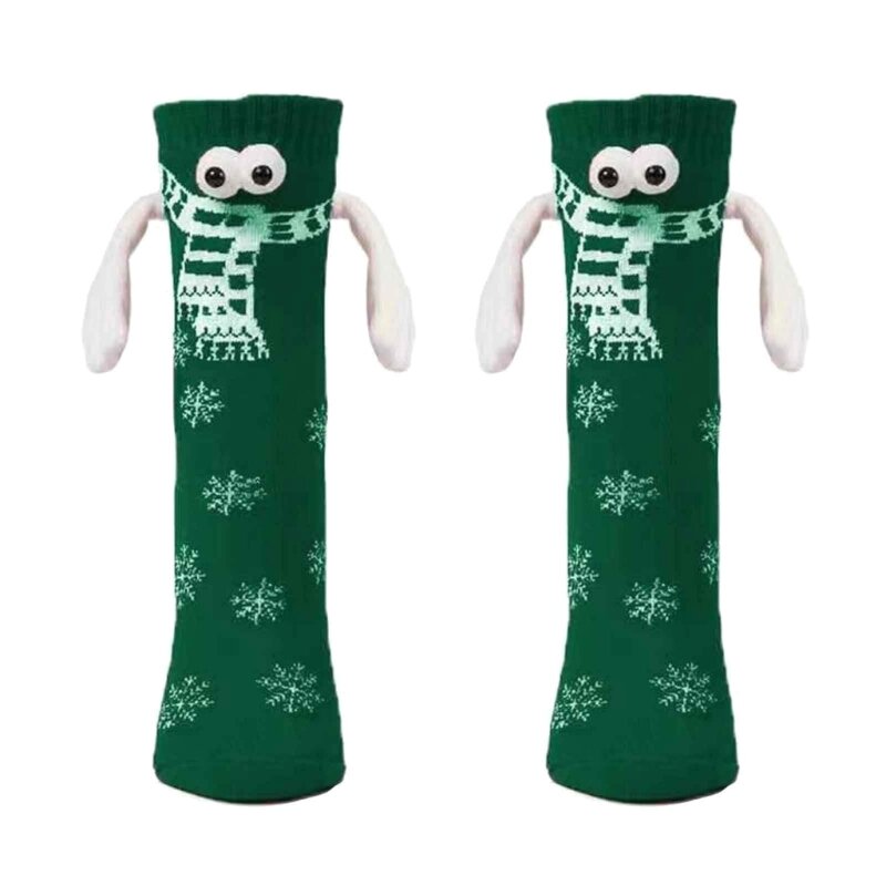 1 Paar süße Cartoon-Socken, Knöchelsocken, Baumwollsocken, schöner Stil, Weihnachtssocken, F0S4