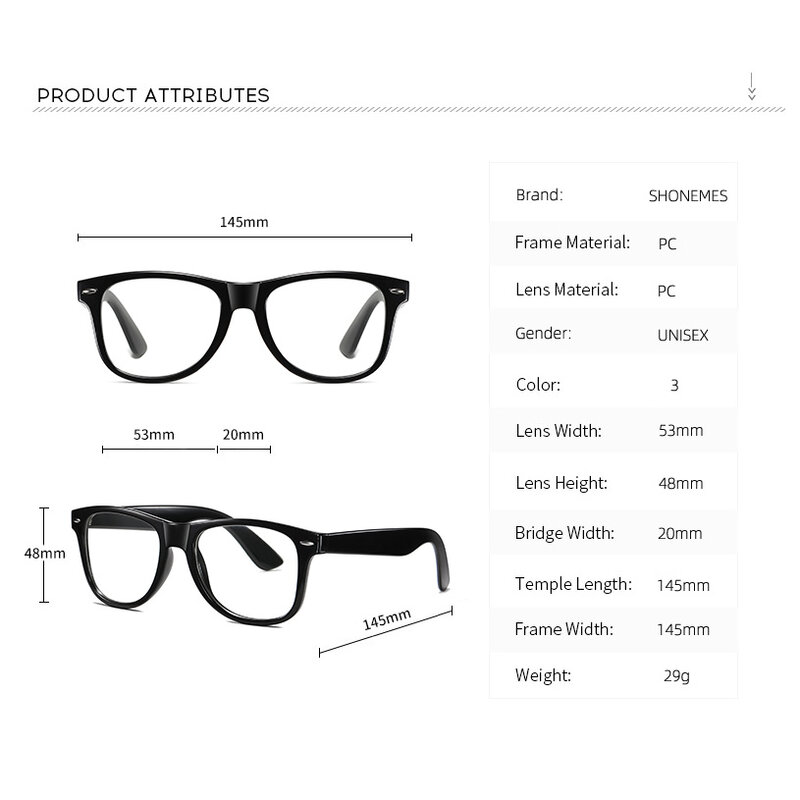 SHONEMES-gafas fotocromáticas para hombre y mujer, lentes cuadradas clásicas, antiluz azul, protección UV para exteriores