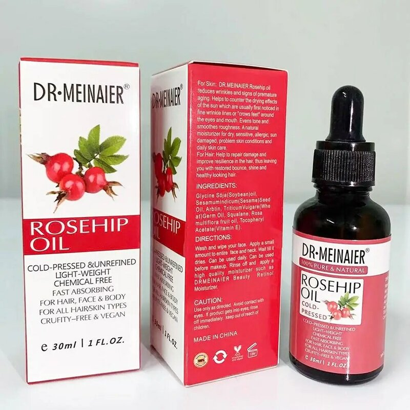 Rosehip Essential Oil Natural Pure Oil For Face Anti Aging Anti Wrinkle Serum Moisturizer Perfumes Massage Skin Care 30ml L5e5