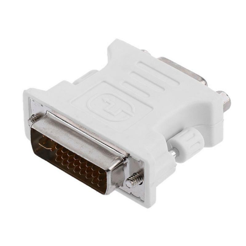 Mini DVI-I 24+5 Pin Male To VGA HD15 Pin Female Adapter Converter Plug And Play For TV CRT Monitors Projectors Computer