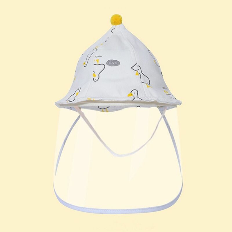 Хлопковая детская шапка, Повседневная Милая дышащая Защитная шапка с защитой от капель, уличная шапка для новорожденных на весну и осень