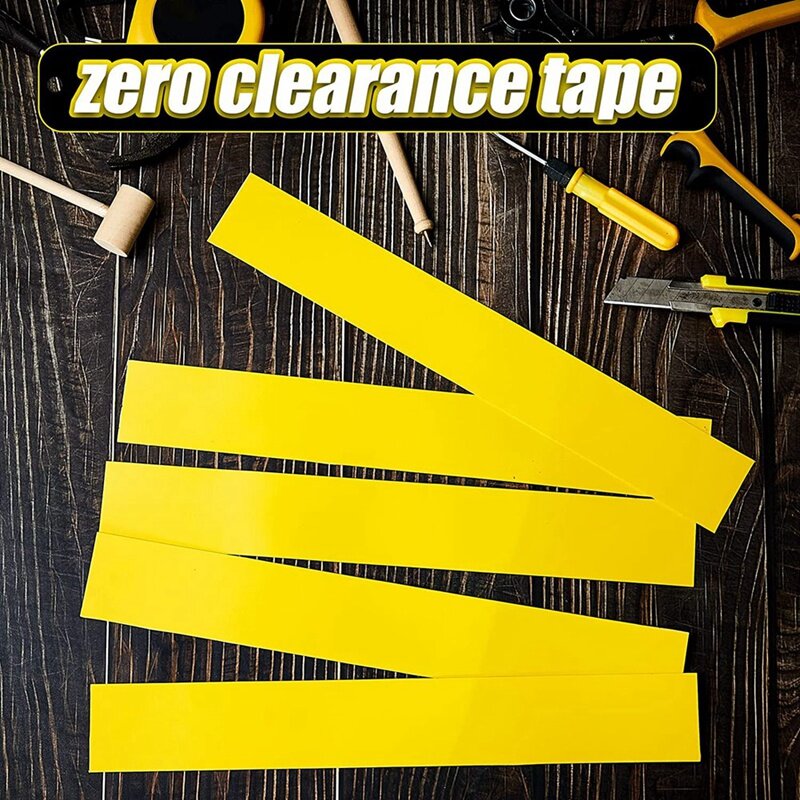 Carpintaria PVC tiras adesivas, Miter Saw Tape, Table Saw, posicionamento, corte de madeira, espaço zero, 20pcs