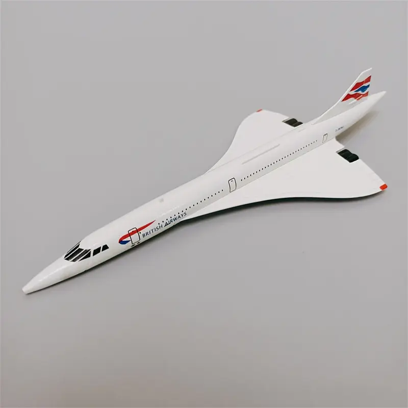 다이캐스트 비행기 모형, 합금 금속 항공기, 에어 프랑스 콩코드 코스타, 영국 항공 콩코드 코스타, 1:400 체중계, 15.5cm