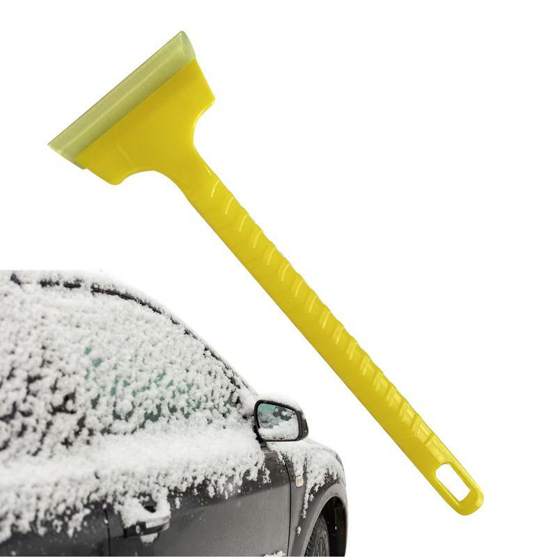 Snow Brush 10 Inch Car Snow Removal Winter Accessories Tough Window Snow Scraper With Sturdy Body Ergonomic Grip Ice Scrapers