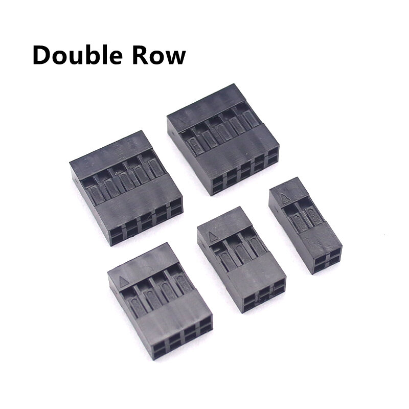 デュポン-2ピン,50または100個のバッチ,1/2列または2.54mmのプラスチックシェル,2ピンおよび25ピンのデュポン接続のセット