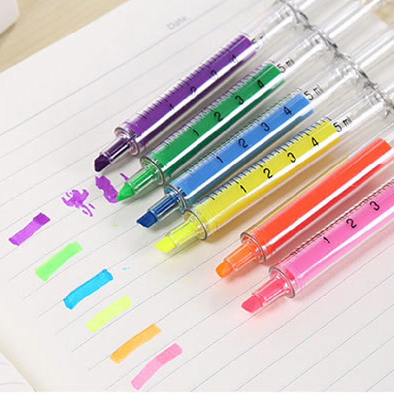 قلم محاكاة الفلورسنت ، قلم ألوان مائية ، قلم تحديد كاواي جميل ، قلم تحديد ، أدوات مكتبية مستلزمات مدرسية ، 60 أو 50 أو 50 أو