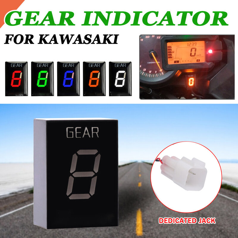 1-6 gang anzeige motorrad zubehör getriebe anzeige digital meter für kawasaki ER-6F er6f er 6f 2006 2007 2008 2009 2010 2011