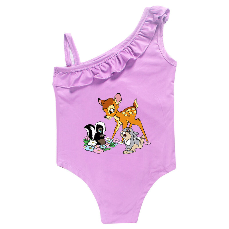 Bambi 2-9Y maluch strój kąpielowy dla dzieci jednoczęściowy strój kąpielowy dla dziewczynek strój kąpielowy dziecięcy kostium kąpielowy