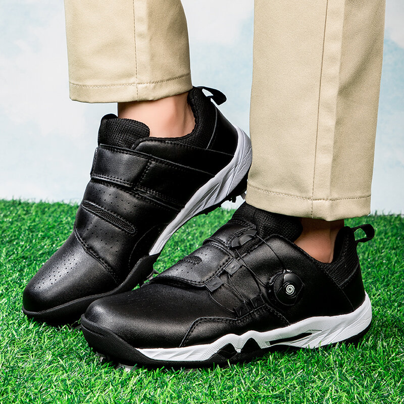 Sapatos de golfe ao ar livre para homens, novos tênis de golfe, sapatos para caminhadas, tamanho 36-46