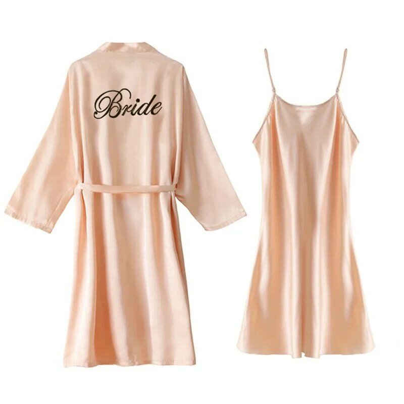 Summer Bathrobe Set Women Kimono Robe Lady Rayon Bath Gown Suit Yukata Nightgown Sleepwear Sleepshirts Pijama Size M-XXL