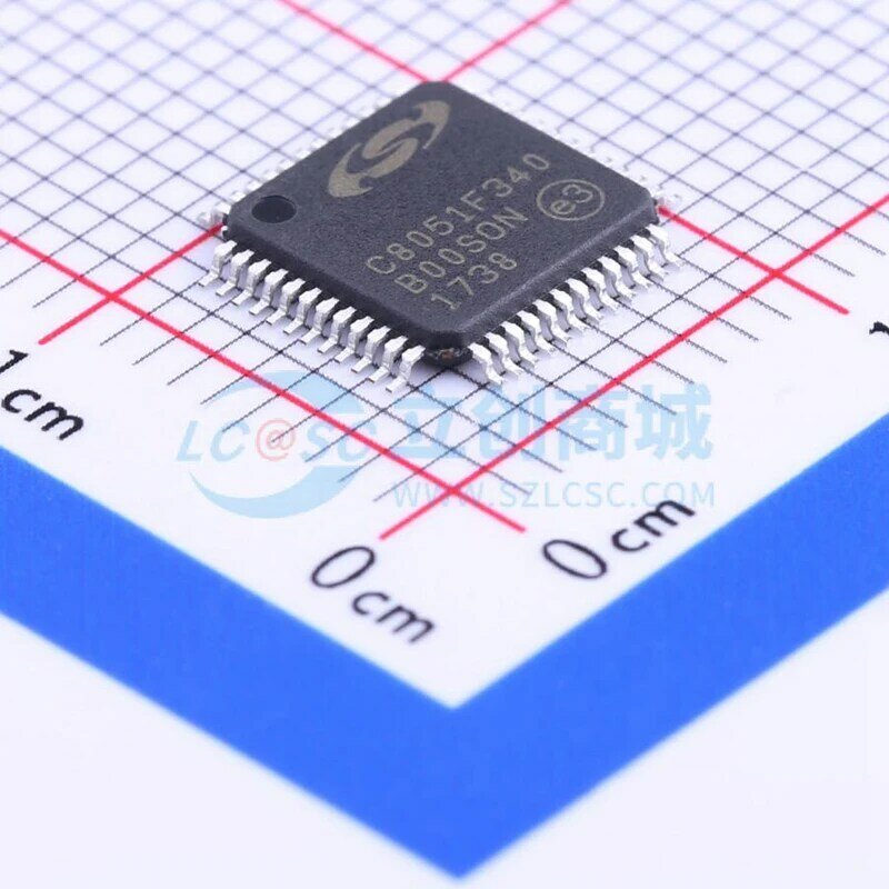 Pacote do microcontrolador TQFP-48, MCU MPU e SOC, 100% original, novo, C8051, C8051F, C8051F342, C8051F342-GQ, no estoque