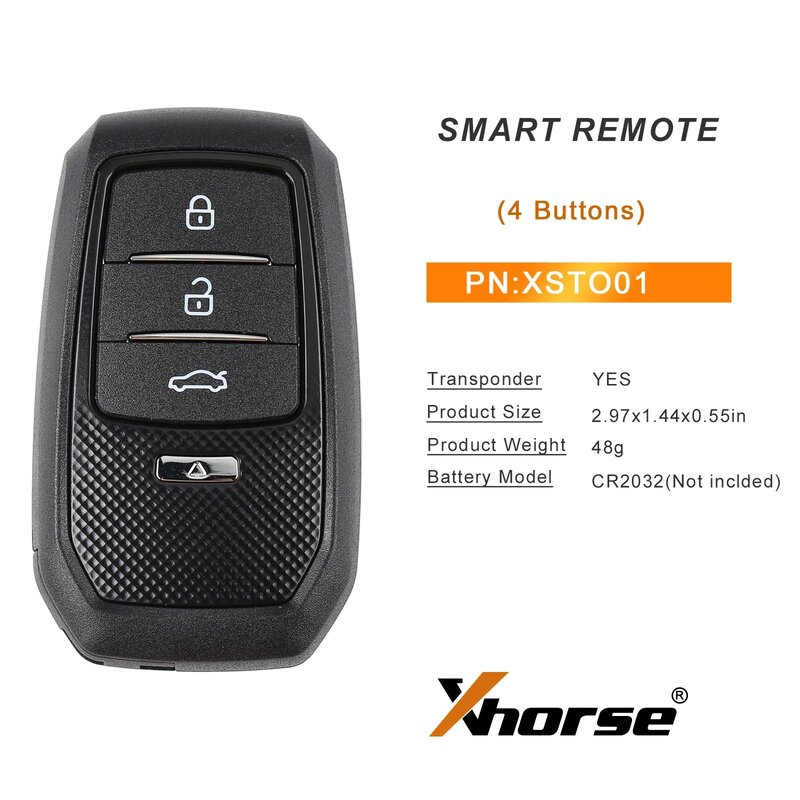 1pcs /lot XSTO01EN key Xhorse FENG.T Univeral TOY.T Smart Key for Toyota XM38 Support 4D 8A 4A All in One