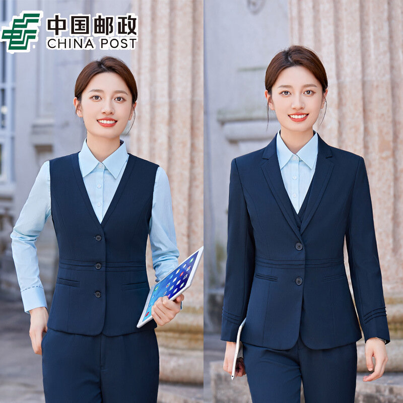 เสื้อออมแบงค์แขนสั้นสำหรับผู้หญิงเสื้อทำงานไปรษณีย์เสื้อผู้หญิงสีฟ้าใหม่2022