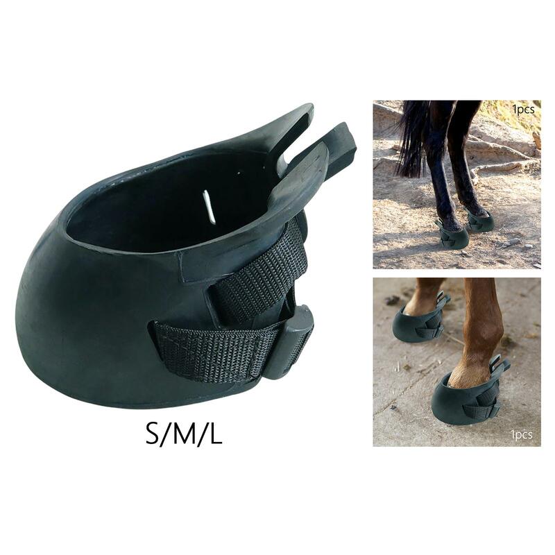 Botas de pezuña de caballo para exteriores, protección duradera para equitación, piezas de entrenamiento ecuestre, aislamiento de agua sucia, cómodas y resistentes