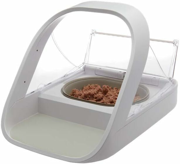 Pewny Petcare -SureFlap-SureFeed-mikroczip karmnik dla zwierząt-selektywny-automatyczny podajnik karmy dla zwierząt domowych karmnik dla zwierząt sprawia, że czas posiłków jest bezstresowy
