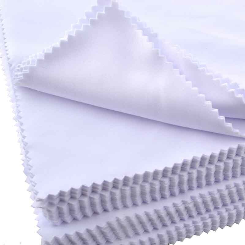 100 stücke Weiß 20x20cm Sublimation mikrofaser-reinigungstuch brillen reinigung tuch bildschirm objektiv tuch Schwarz weiß