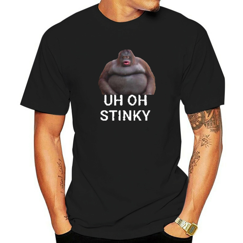 เสื้อยืด uH Oh stinky poop dank Memes Le monke