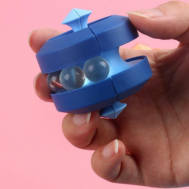 Marmor kugel Orbit Würfel Finger Kreisel Neuheit Intelligenz Dekomprimieren Fingers pitze Orbit Kreisel Spielzeug Zappeln sensorische Spielzeug Rolling Ball