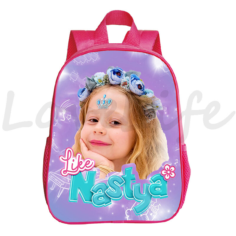Kawaii Like Nastya Backpacks Schoolbag Kindergarten Bags Children Backpack Kids Bookbag Baby Girls Rucksack Waterproof Mochila