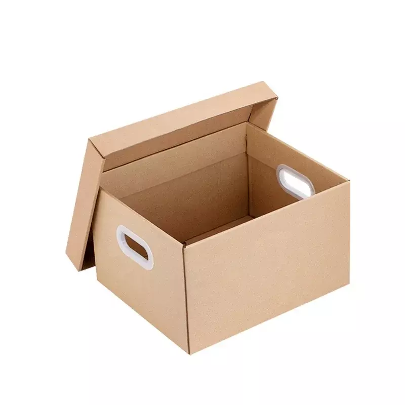 Индивидуальный большой офисный сортировочный документ, Высококачественная картонная коробка для хранения, картонная коробка с ручкой, коробка для малого бизнеса