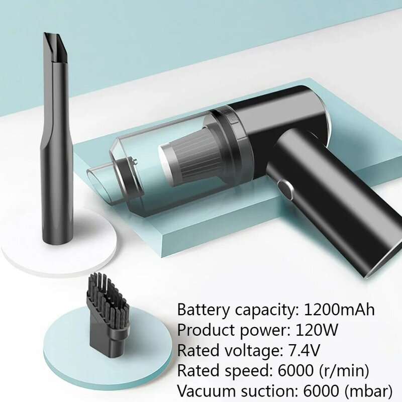 Xiaomi-Robot aspirador inalámbrico para coche, dispositivo de succión potente de 2024 Pa, doble uso, 1900000