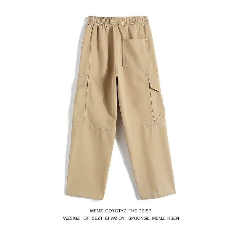 Парашютные рабочие брюки в американском стиле для женщин, летние облегающие Свободные повседневные быстросохнущие Широкие штаны для горного парашюта, 2024