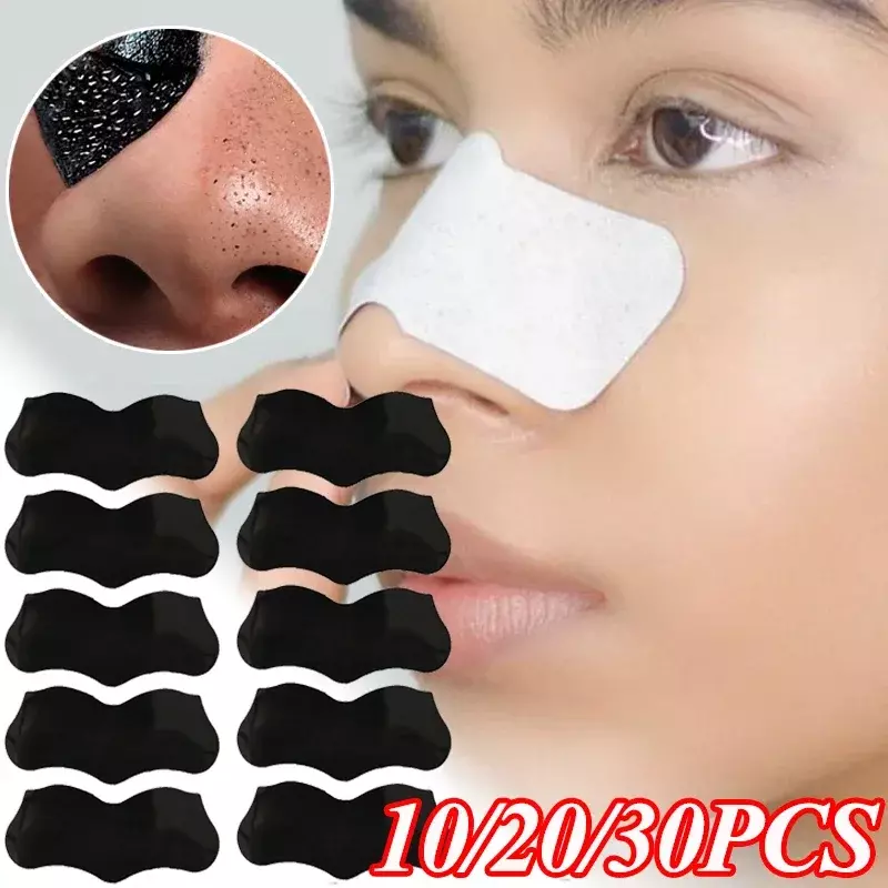 10/20/30PCS Nose Blackhead Remover Strip Deep Cleansing Shrink Pore Acne Treatment Mask Black Dots Pore Strips Face Skin Care