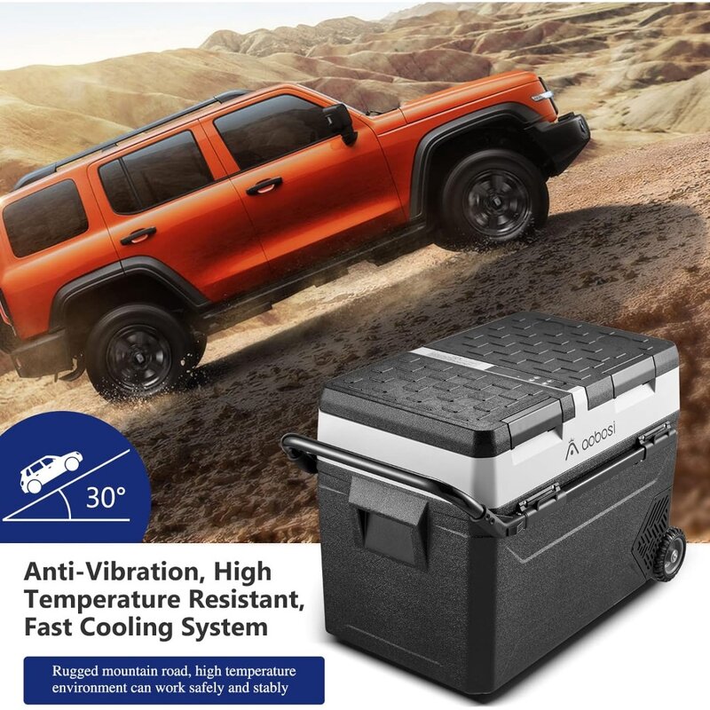 Car Refrigerator Cooler, Zone APP Control, -4℉-68℉ Electric Compressor Cooler, Portable Refrigerator Cooler