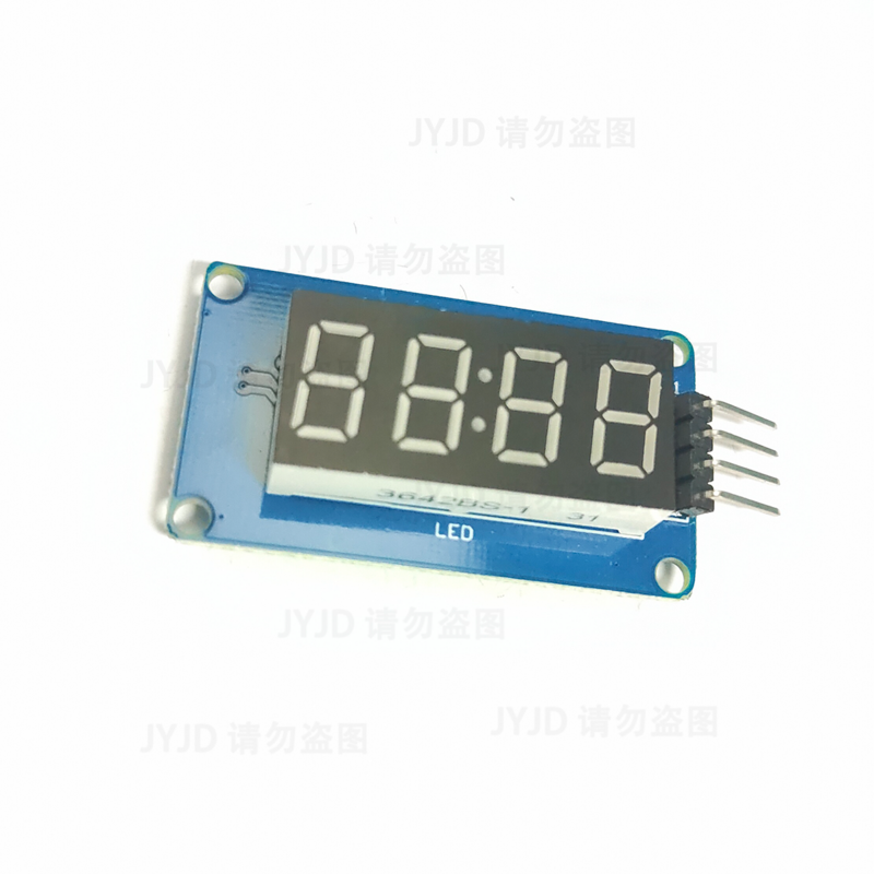 Módulo de pantalla LED TM1637 para Arduino, 7 segmentos, 4 Bits, 0,36 pulgadas, reloj, ánodo rojo, tubo Digital, paquete de placa de controlador de cuatro series