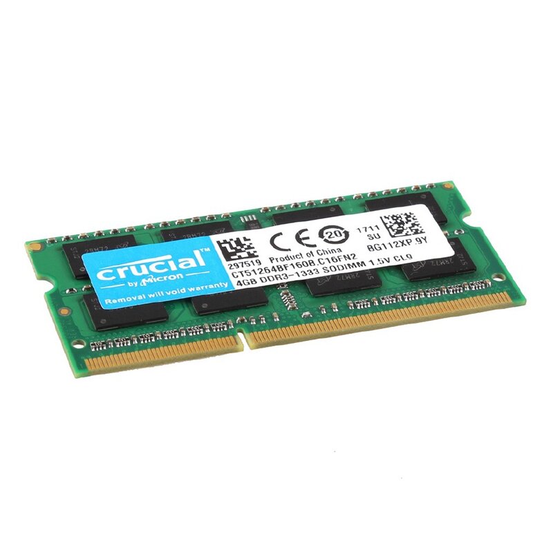 Entscheidender RAM DDR3 DDR3L 8GB 16GB 1333MHz 1600MHz 1866MHz Sodimm RAM PC-10600 1,5 1,35 V V für Laptop-Notebook-Speicher