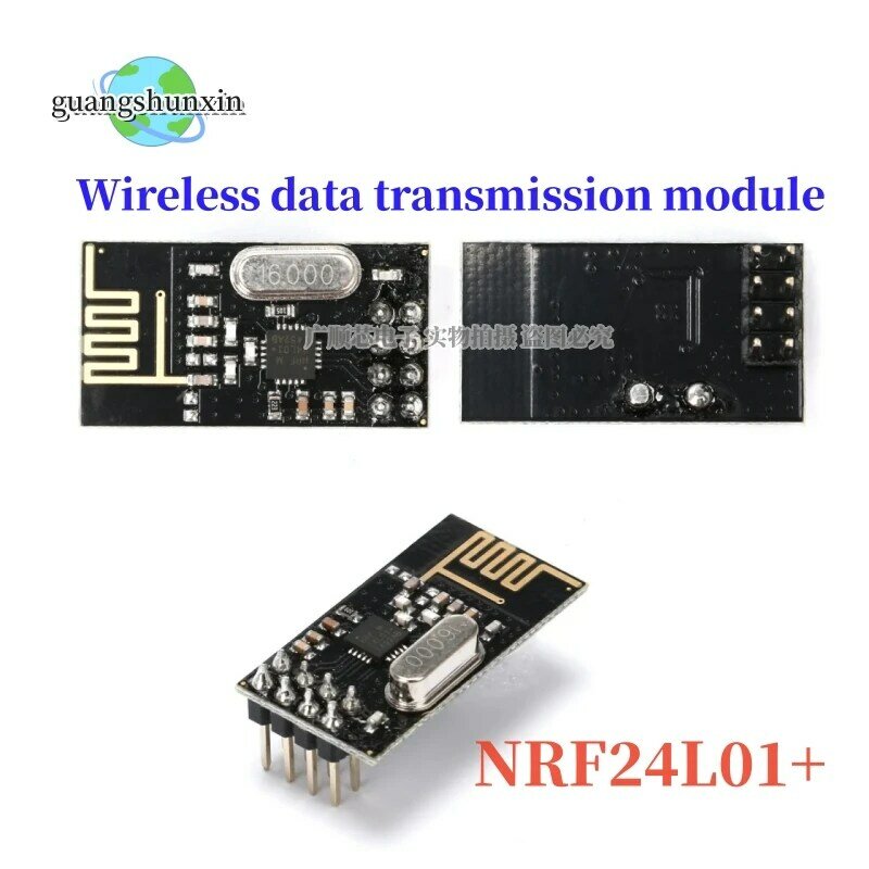 Módulo de transmissão de dados sem fio, NRF24L01 +, 2.4G, versão de atualização NRF24L01, 2pcs