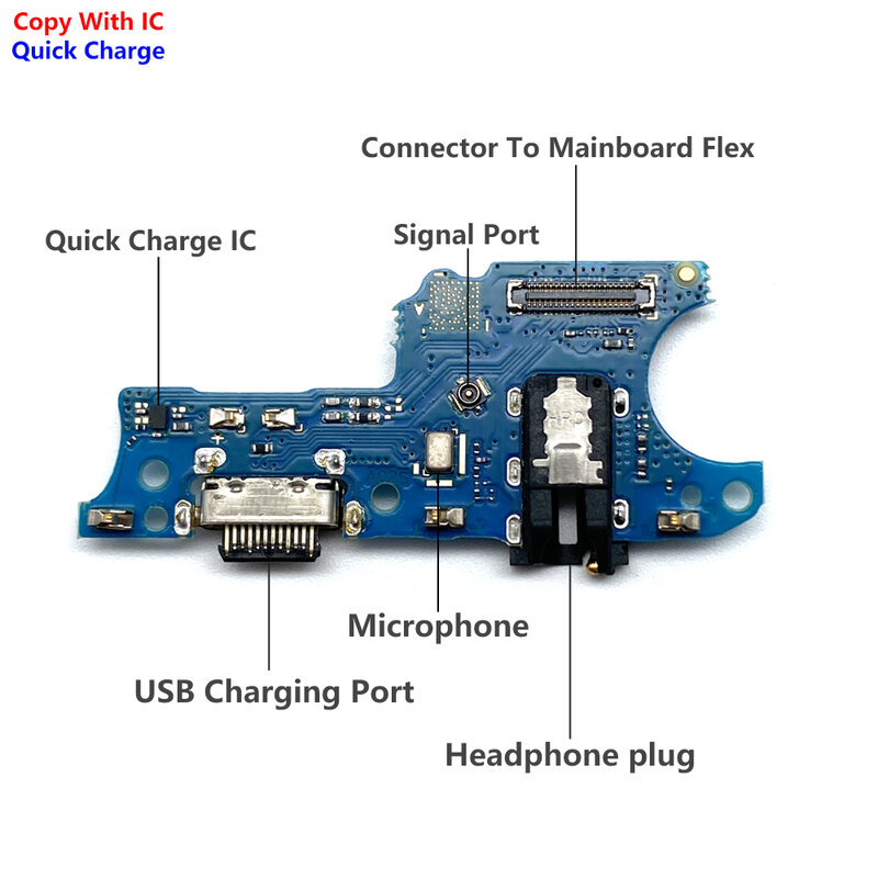USB 충전기 충전 포트 도크 커넥터 보드 플렉스 케이블, 삼성 A51 A02 A01 코어 A03 코어 A02S A21S A31 A11 A03 용 신제품