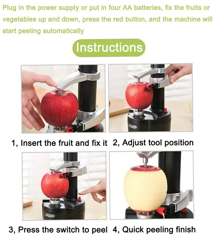 Houselin-Éplucheur de pommes de terre électrique automatique, éplucheur de pommes de terre pour fruits
