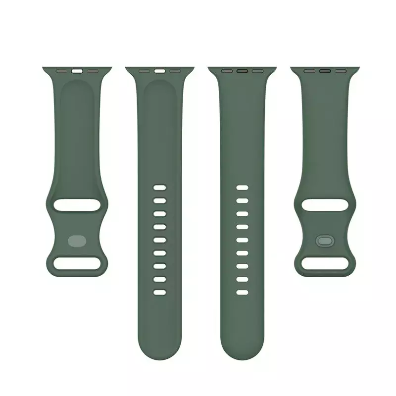 Tali lembut untuk jam tangan Apple gelang 44mm 40mm 38mm 42mm gelang karet sabuk Correa gelang iWatch Seri 6 5 4 3 se 7 band