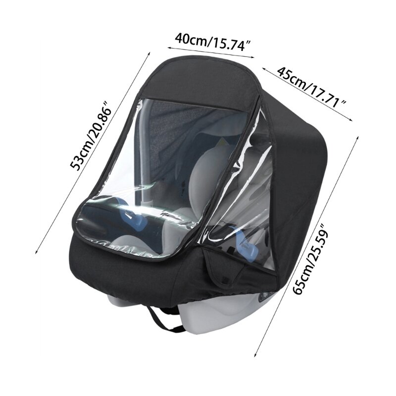 Cubierta de lluvia Universal para coche de bebé, protector meteorológico impermeable para bebé