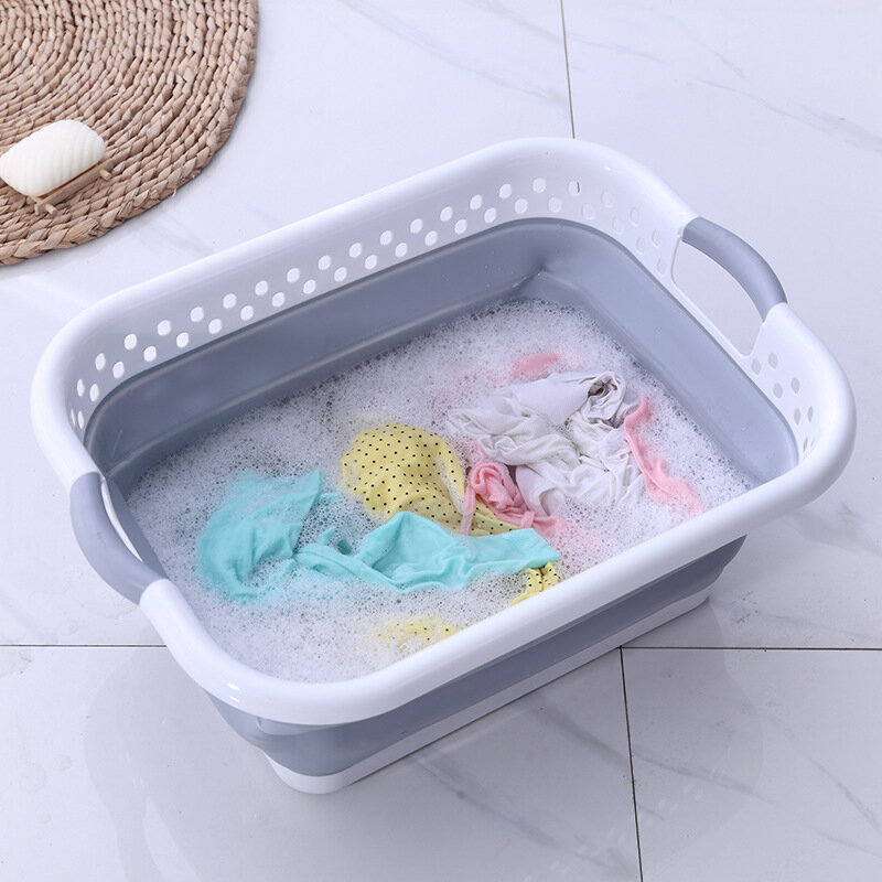 Factory Price Foldable Collapsible Storage Laundry Baskets Dirty Saving Folding Basket