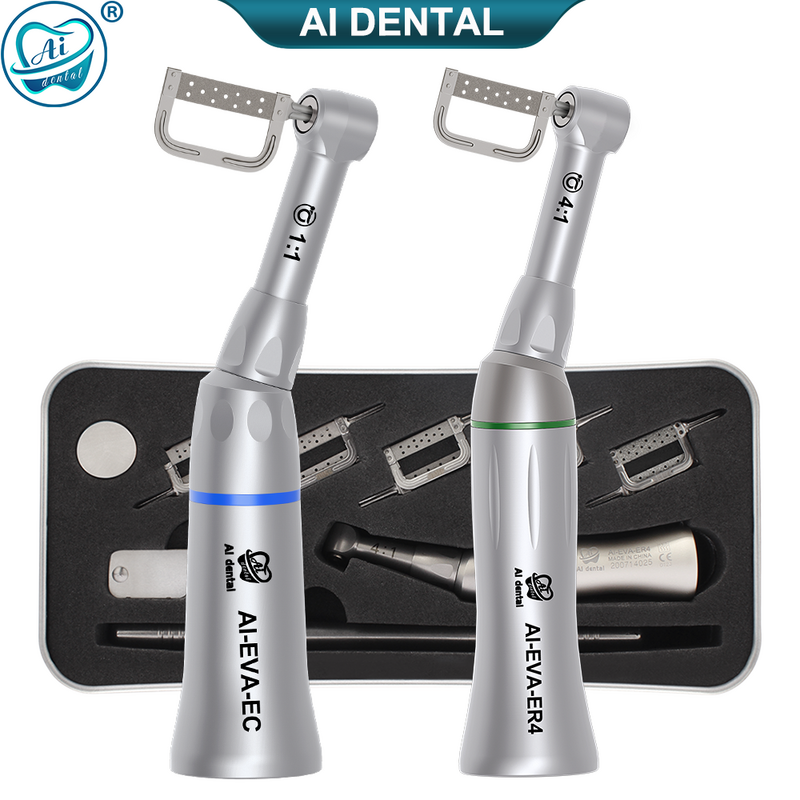 Alat genggam Dental ortodontik 4:1 EVA-ECS/1:1 EVA-ERS untuk EVA bolak-balik vertikal pengupasan Interproximal ujung sudut kontra