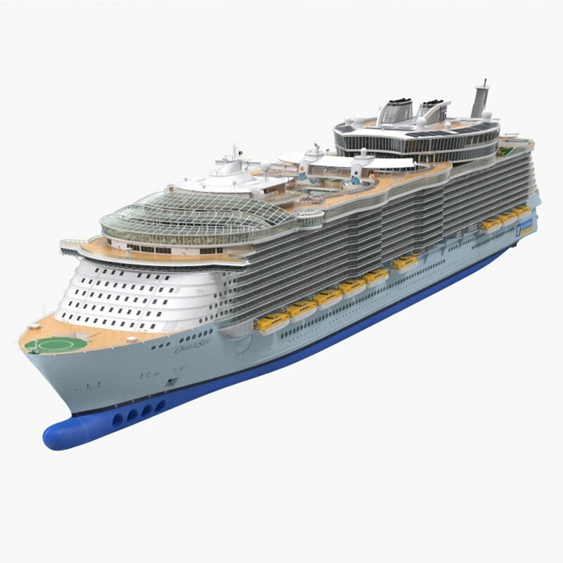 Modelo de barco Ocean Oasis, crucero terminado de lujo, sala de exposiciones, regalo, colección Personal, selección a escala múltiple
