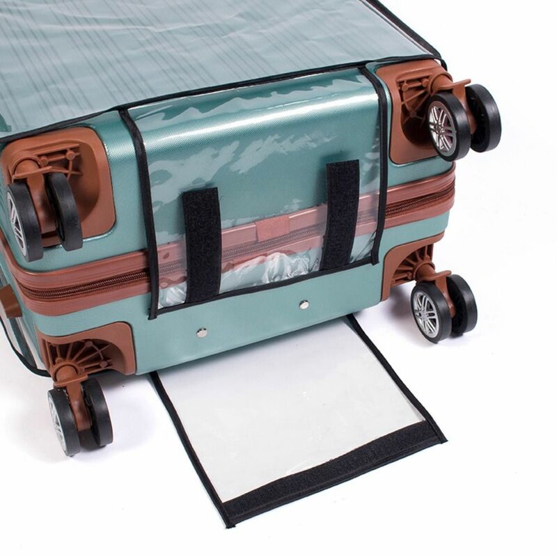 Copertura per bagagli trasparente impermeabile accessori da viaggio in PVC coperture per bagagli protezione antipolvere coperture per valigie bagagli