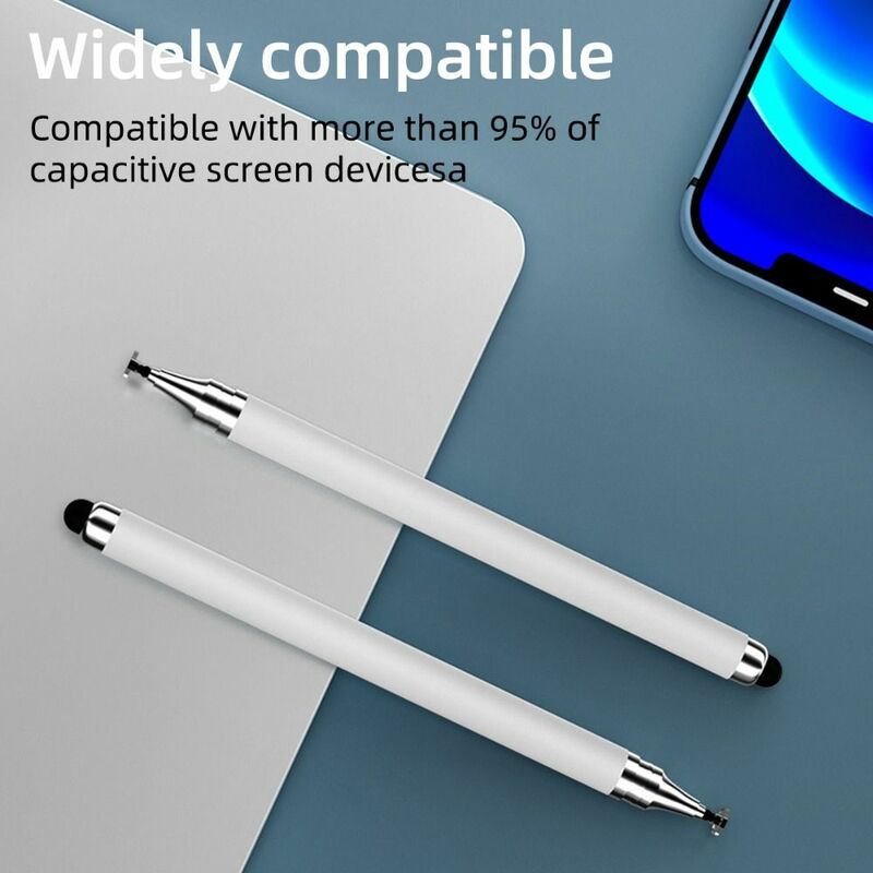 Универсальный 2-в-1 стилус с двойной головкой для мобильного планшета для iphone ipad многофункциональная сенсорная ручка емкостная ручка для рисования
