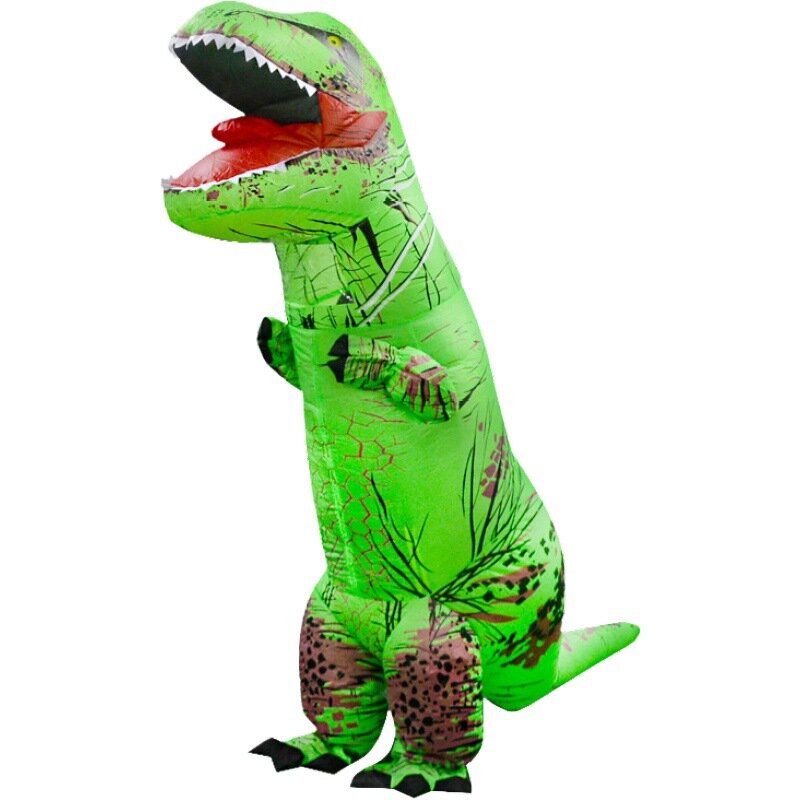 Costume gonfiabile di dinosauro Costume intero di dinosauro Anime costumi Cosplay Costume di Halloween di dinosauro divertente per adulti