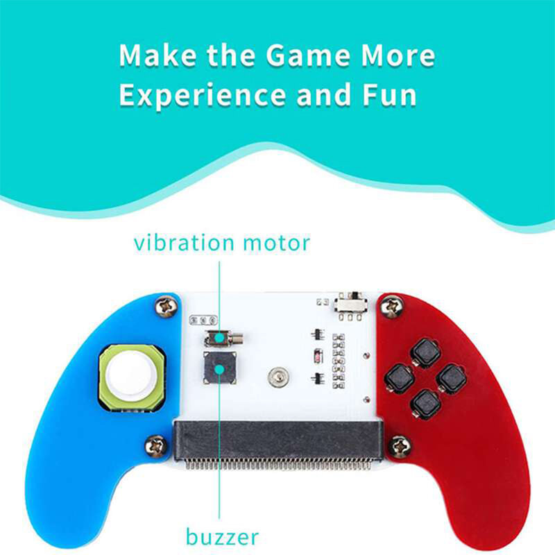 ELECFREAKS Micro:bit Electronic Joystick:bit V2 Kit Acrylic Case Game Board Game Controller Microbit Console Support Makecode