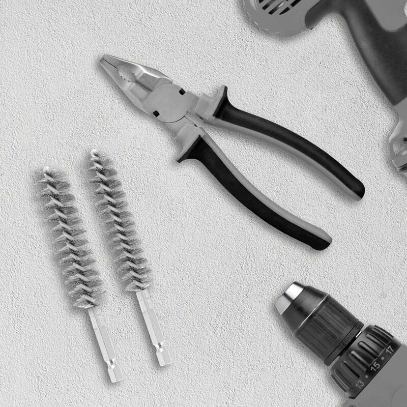 18 Pcs Wire Brushes For Drill,Stainless Steel Small Wire Brush In Different Sizes,For Cleaning,Cleaning Wire Brush Set